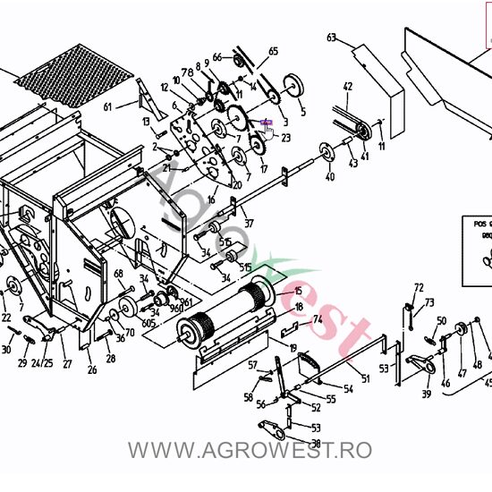 ROATA DE LANT 3/4"-T26 014.00114
