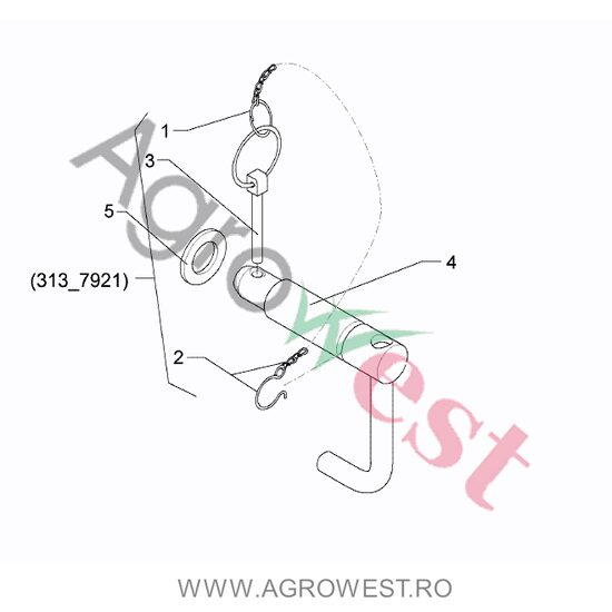 BOLT TIRANT CENTRAL KATG3 D31,7/25,4x158 313 7921