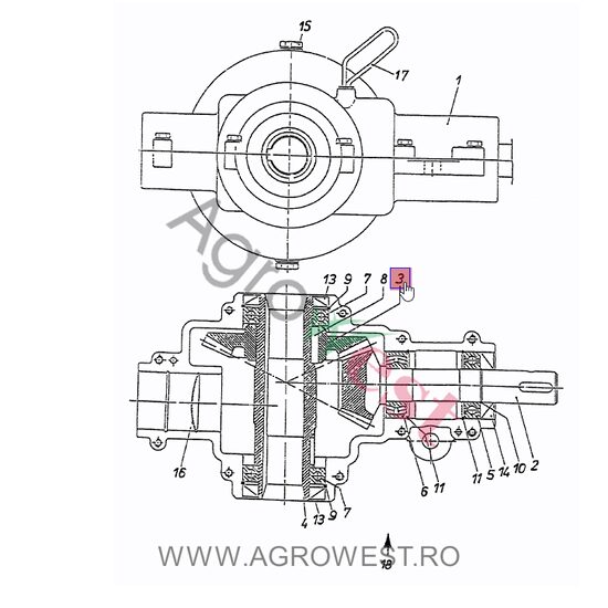 ROATA DINTATA CONIC 012.00109