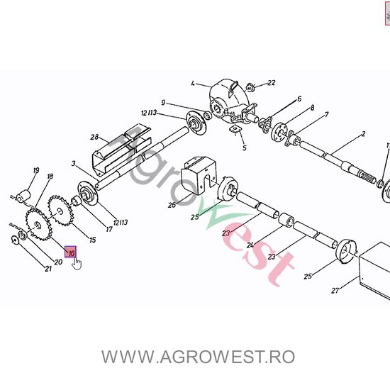 ROATA DE LANT 1"-T24 014.00233