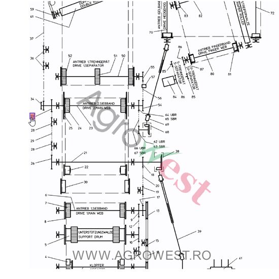 ROATA DE LANT 1x5/8"-T18 014.00043