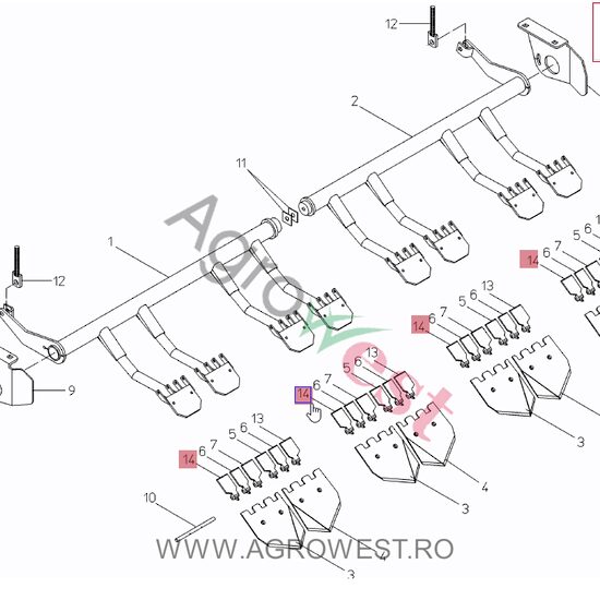 URECHE CUTIT R/H 001.00249