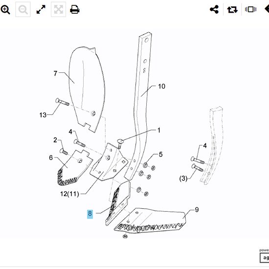 BRAZDAR FL37P GEK 11x130x381 DR 337 4424