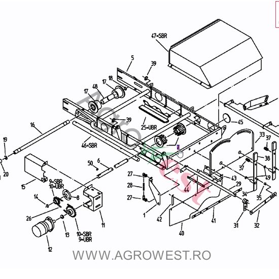 ROLA CU DEGETE D100 B25-P32 006.00067