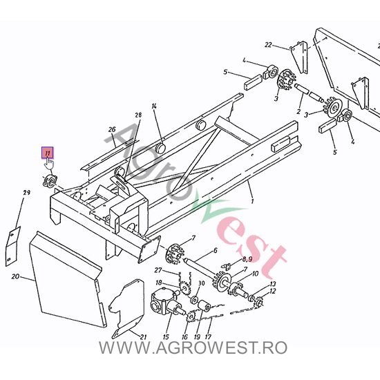 CARCASA RULMENT S25 006.00114