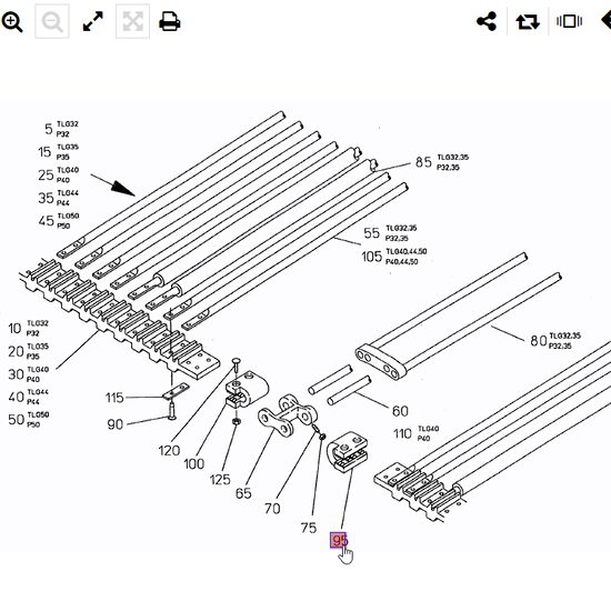 ELEMENT DE IMBINARE PLASTIC R/H 088.00501