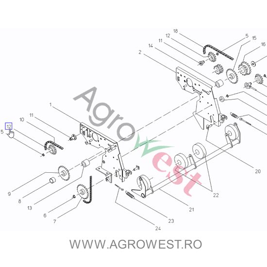 ROATA DE LANT 3/4"-Z15 014.00037