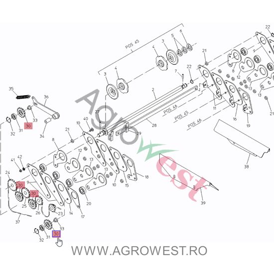 ROATA DE LANT 1/2"x5/16"-T15 014.00717