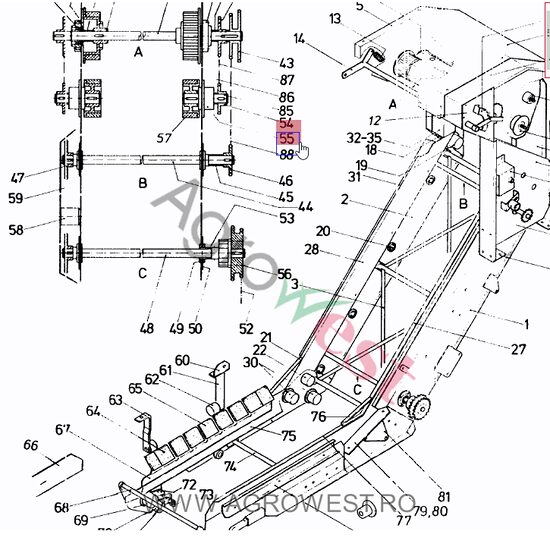 ROATA DE LANT 5/8" T20 014.00088