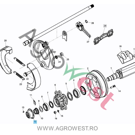 CAPAC BUTUC ROATA D125 32310093