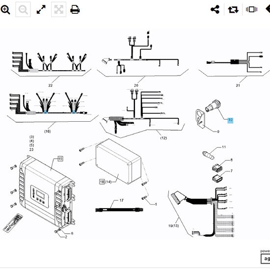 BUTON COMUTATOR BU, LED WH, DT04 573 4604