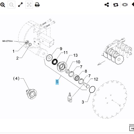 RULMENT 30x106x98 RE M24x1.5 555 4516