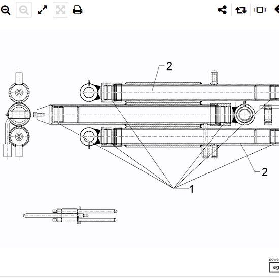 CILINDRU HIDRAULIC ED050/60x1895-1801 D40 57510228
