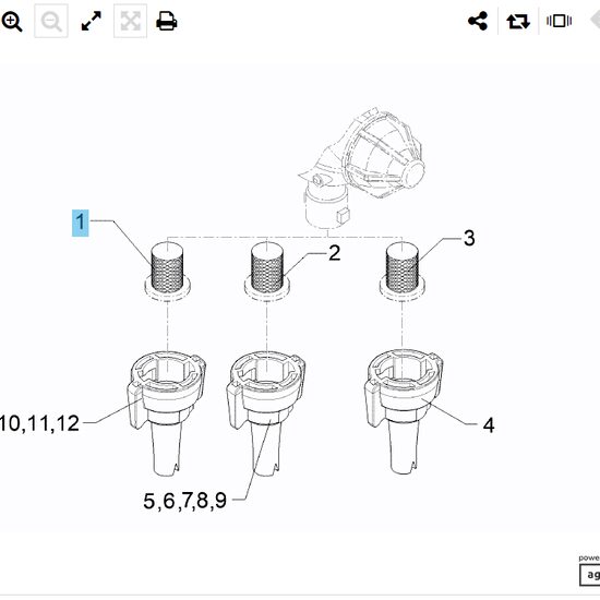 FILTRU DUZA 25M RD 37810771