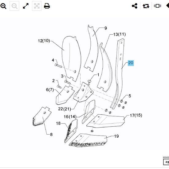 SUPORT 60x20 H750 465 3605