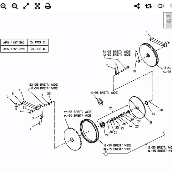 INEL CAUCIUC 33 MM 35T 425x33 088.01389