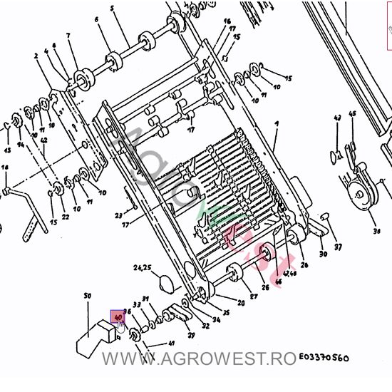 ROATA DE LANT 1x5/8-T15 014.00034