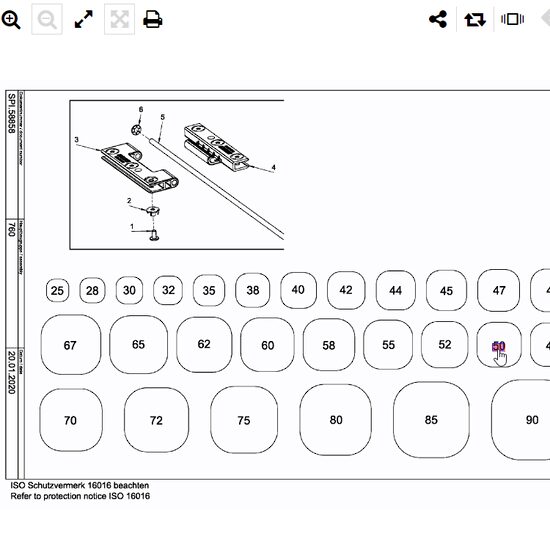 BANDA SORTARE 50MM ME 201.30045