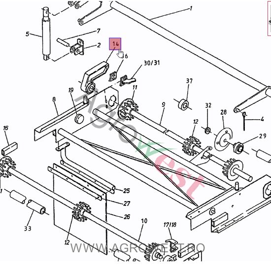 BRAT DE ANTRENARE DECUPAT R/H 006.00246