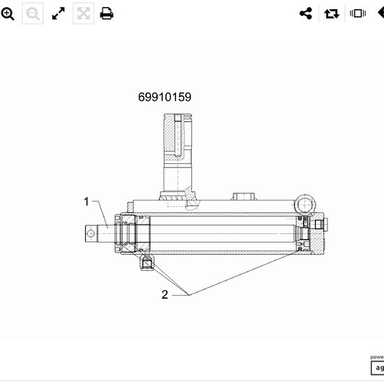 CILINDRU HIDRAULIC D50/25X210 575 2577