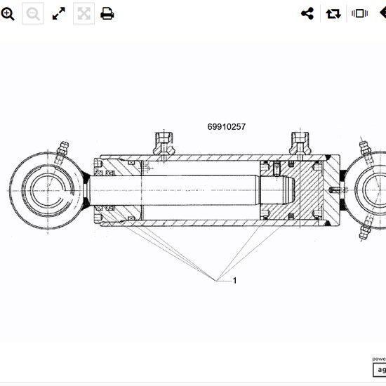 CILINDRU HIDRAULIC DZ050/25X0500X0680 D25 D25 57510541