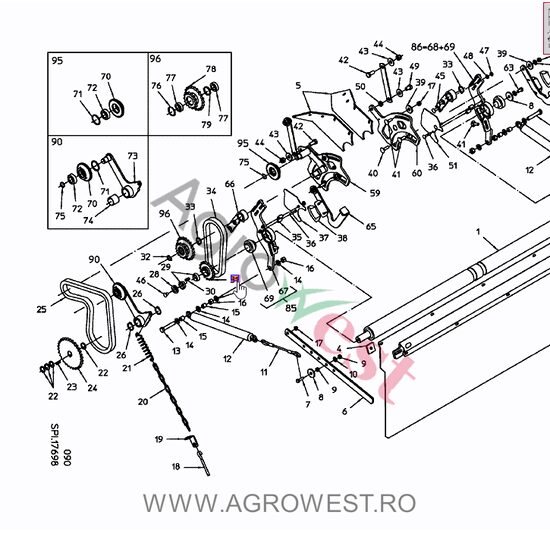 ROATA DE LANT 3/4" -T17 014.00683