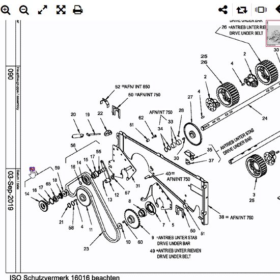 ROATA DE LANT INTINZATOR 3/4''-Z15 200.49118
